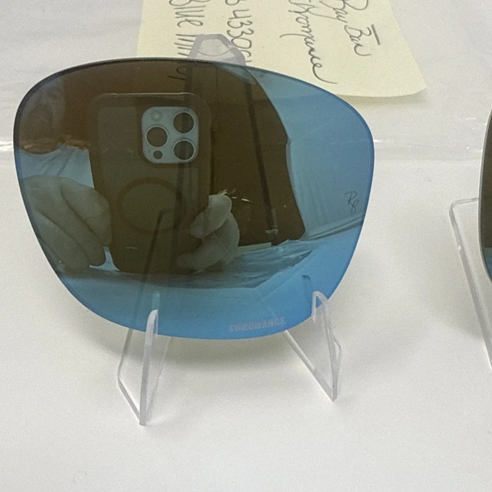 Ray Ban RB4330 Chromance Polarized Blue mirror Replacement Lenses Approx 58mm